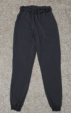 Lululemon Stretch High-Rise Jogger Full Length Black LW5DQDS Women's Size 2